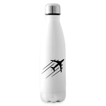 Aviation Sketch - Insulated Water Bottle - white - Right
