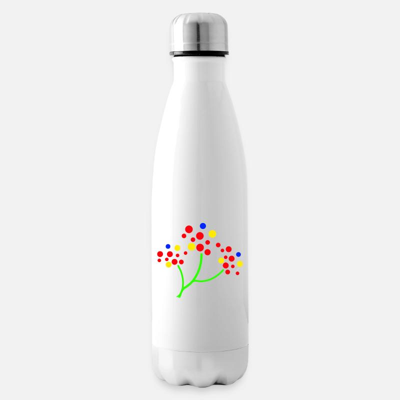 Neon-Punktbaum-Explosion - Isolierflasche - Weiß