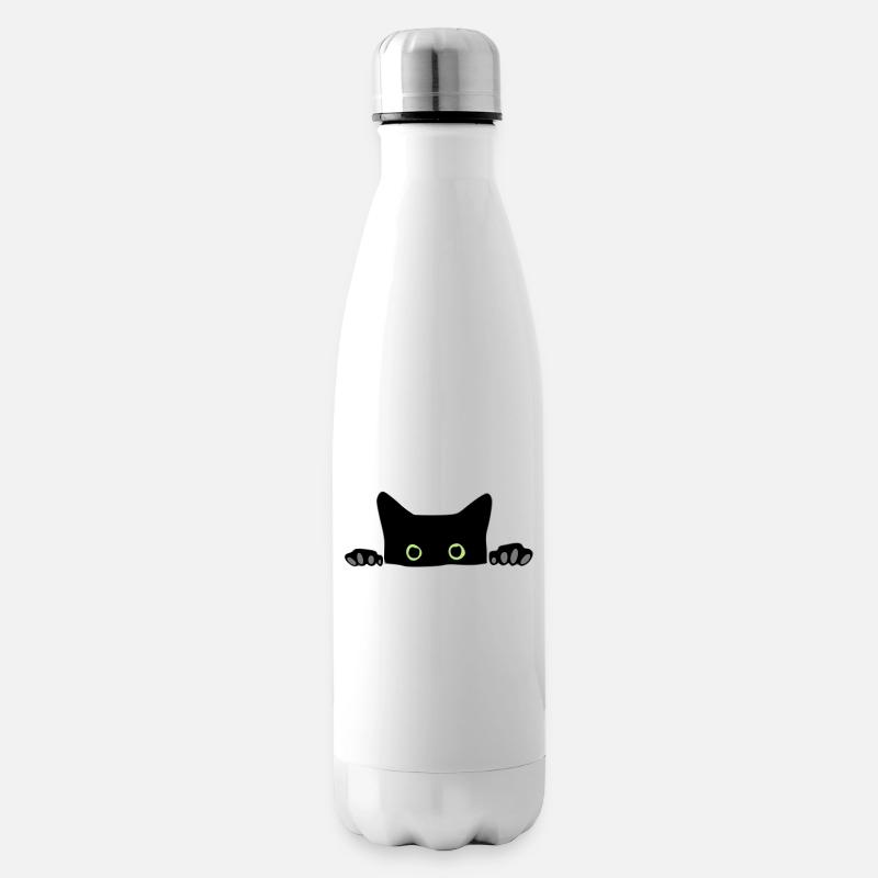 cat - Insulated Water Bottle - white