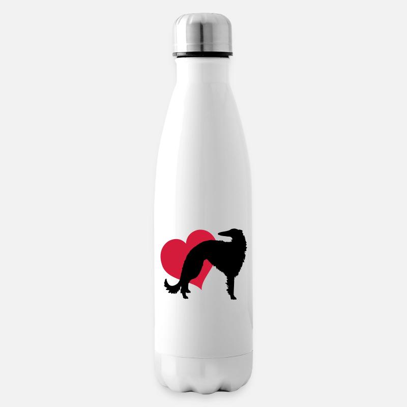 Barsoi meine Liebe - Isolierflasche - Weiß