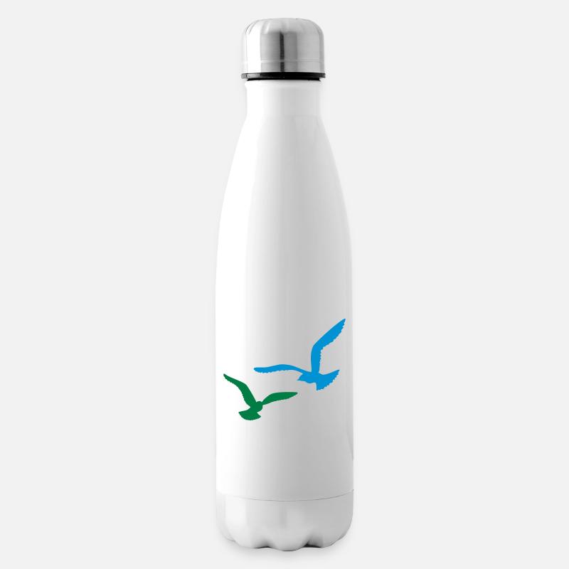 mouette - Bouteille isotherme - blanc