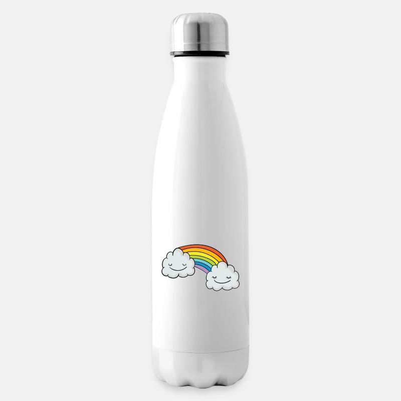 Arc-en-ciel - Bouteille isotherme - blanc