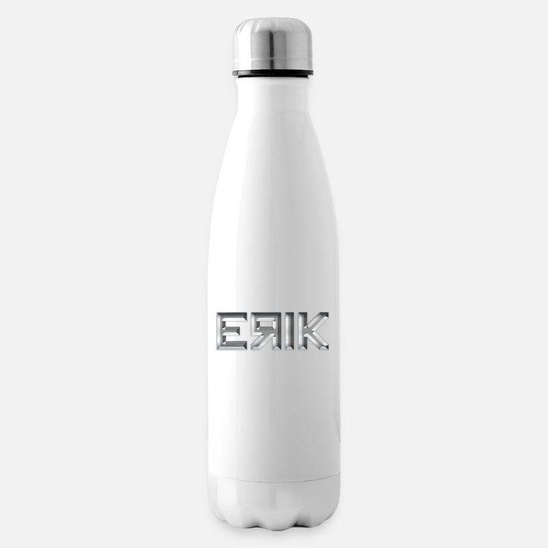 Erik Name - Isolierflasche - Weiß