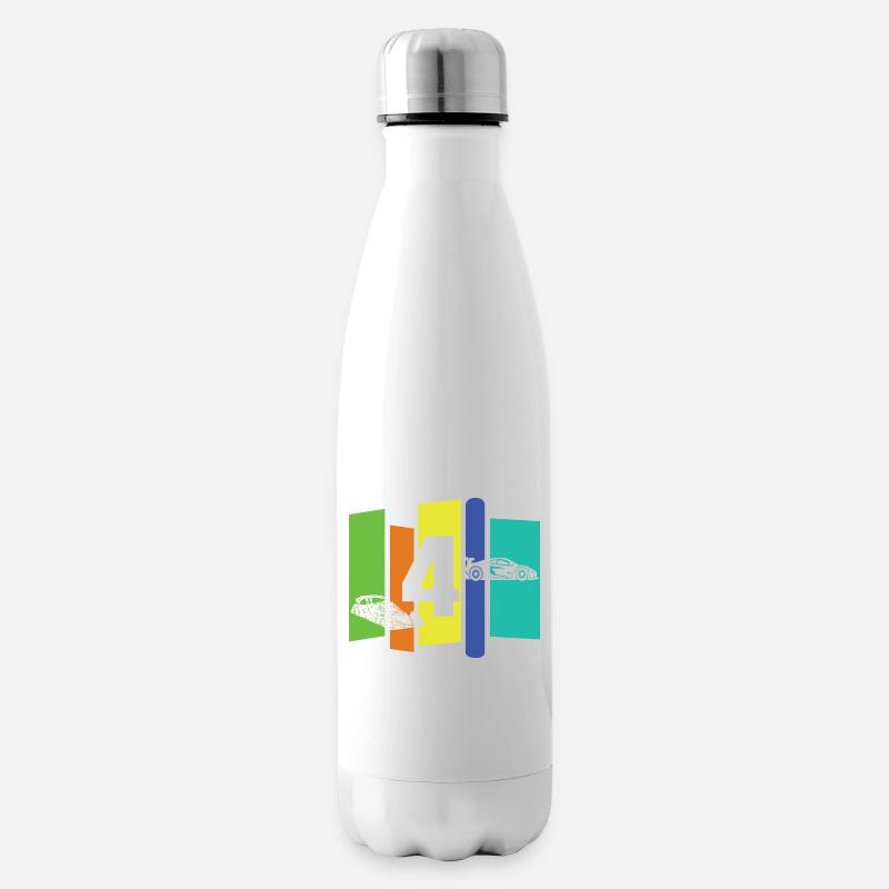 Kind vier Jahre alt - Isolierflasche - Weiß