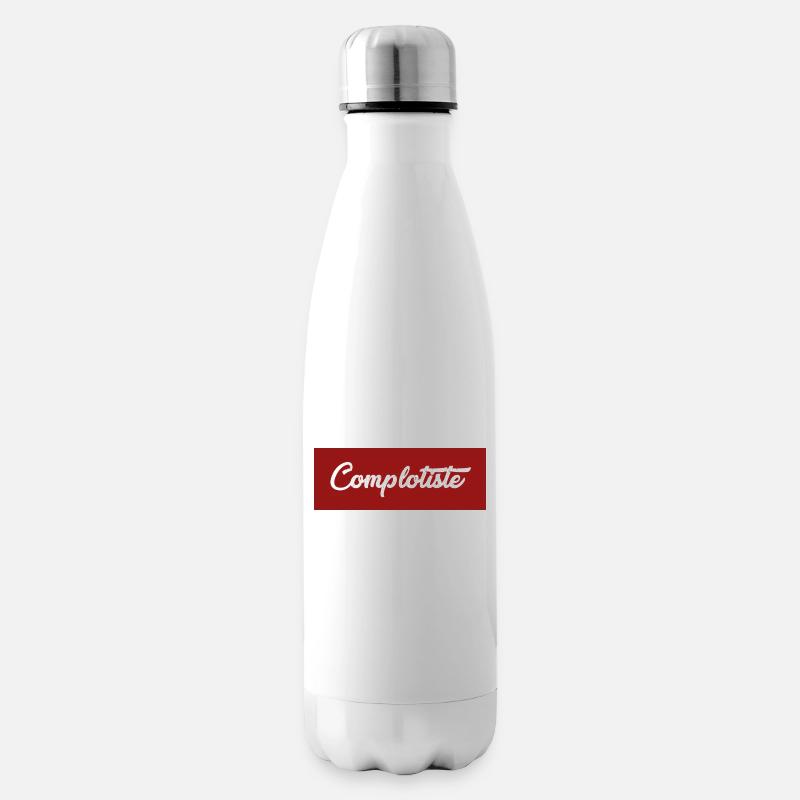 Complotiste - Bouteille isotherme - blanc