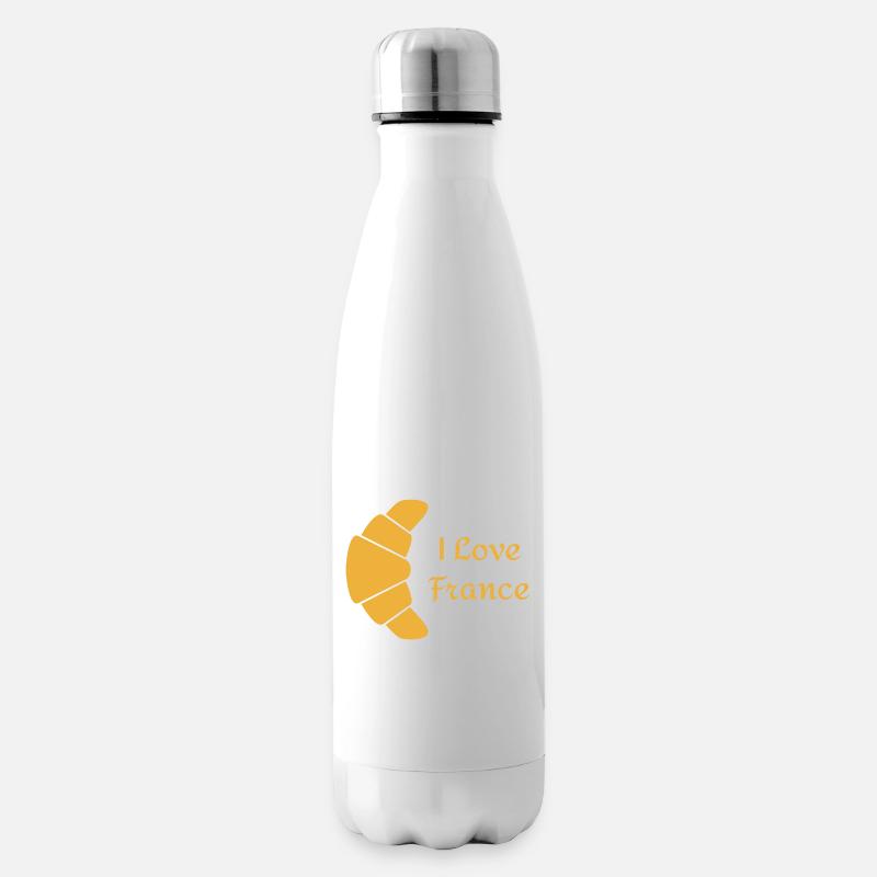 Ich liebe Frankreich - Isolierflasche - Weiß