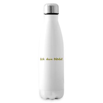Ick dum blödel - Isolierflasche - Weiß - Rechts