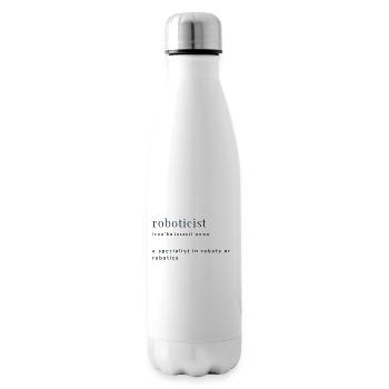 Définition du roboticien - Bouteille isotherme - blanc - Droite