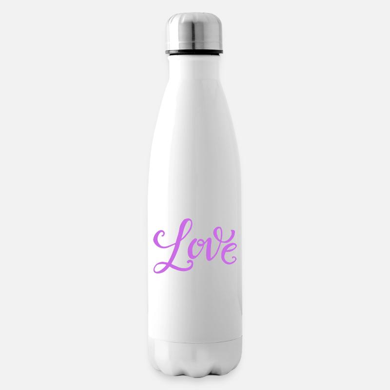 LOVE - Isolierflasche - Weiß