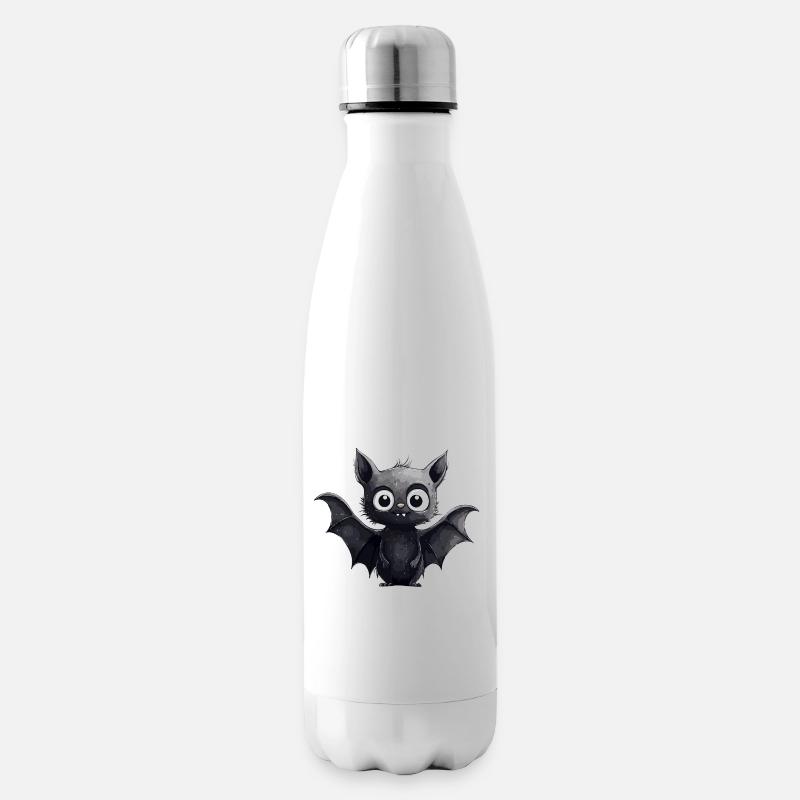 Drôle de conception de chauve-souris - Bouteille isotherme - blanc