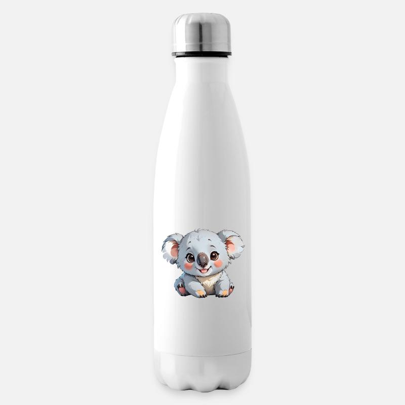 Koala de dessin animé mignon - Bouteille isotherme - blanc