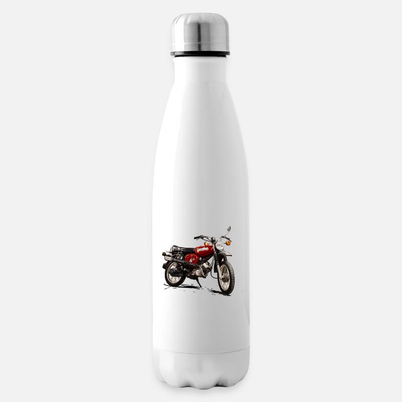 S51 Enduro Simson Motorrad - Isolierflasche - Weiß