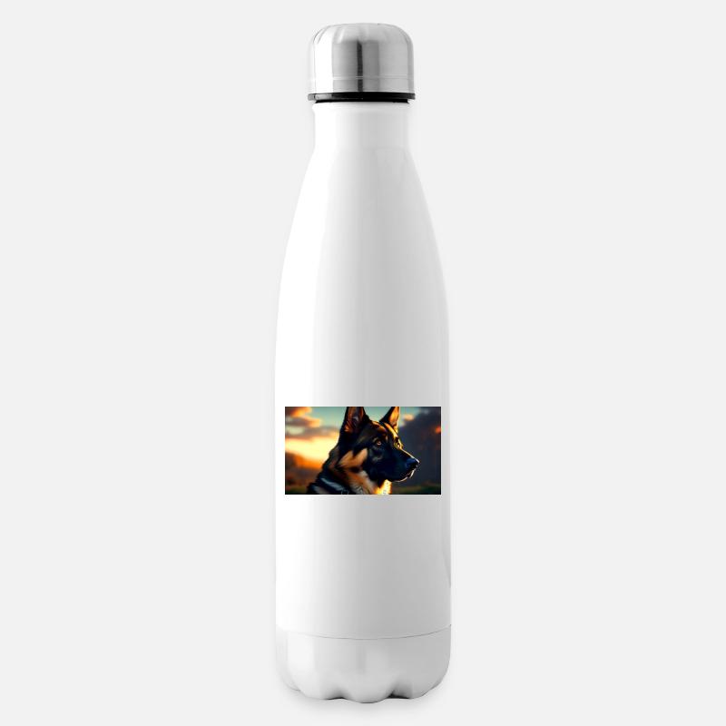 Deutscher Schäferhund - Isolierflasche - Weiß