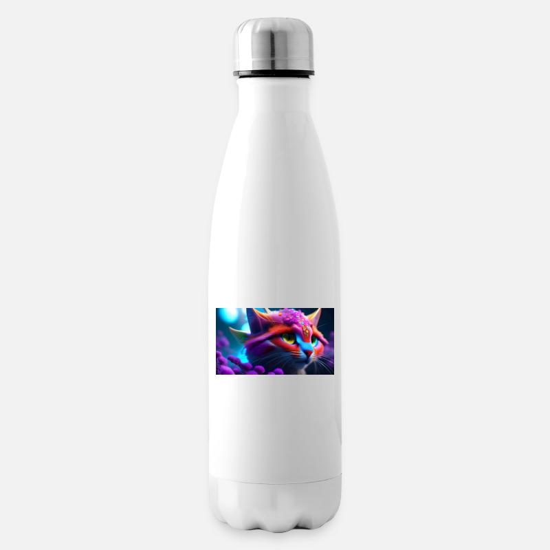 Chat de science-fiction - Bouteille isotherme - blanc