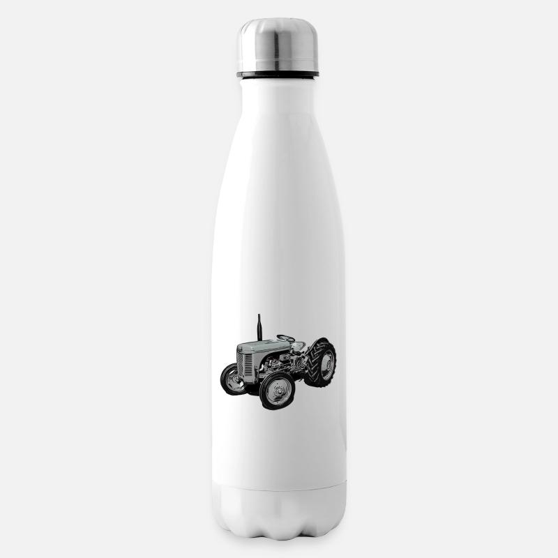 Alter Fergie TE20 Traktor - Isolierflasche - Weiß