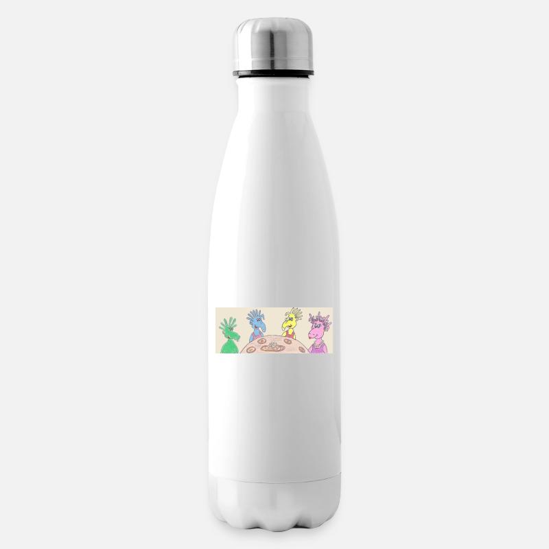 Space Belly Buttons beim Essen Shirt Becher Cappy - Isolierflasche - Weiß