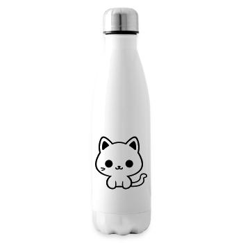 cat - Insulated Water Bottle - white - Right