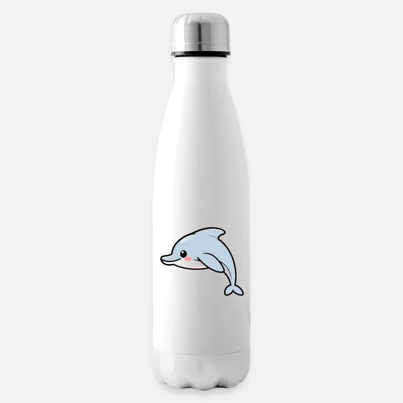 Delfin - Isolierflasche - Weiß