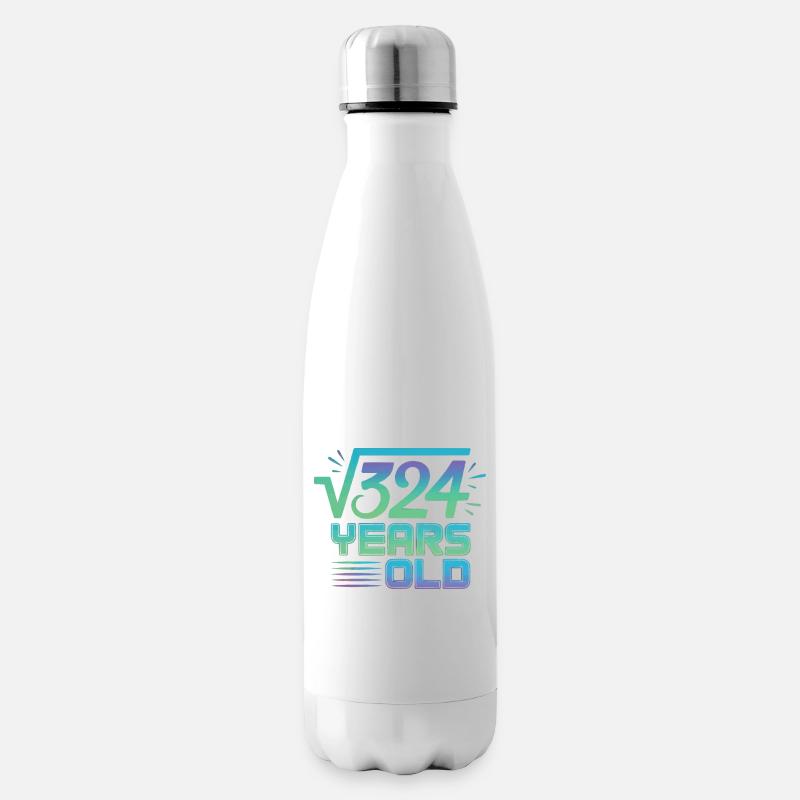 Math Joke – T-shirt du 18e anniversaire - Bouteille isotherme - blanc