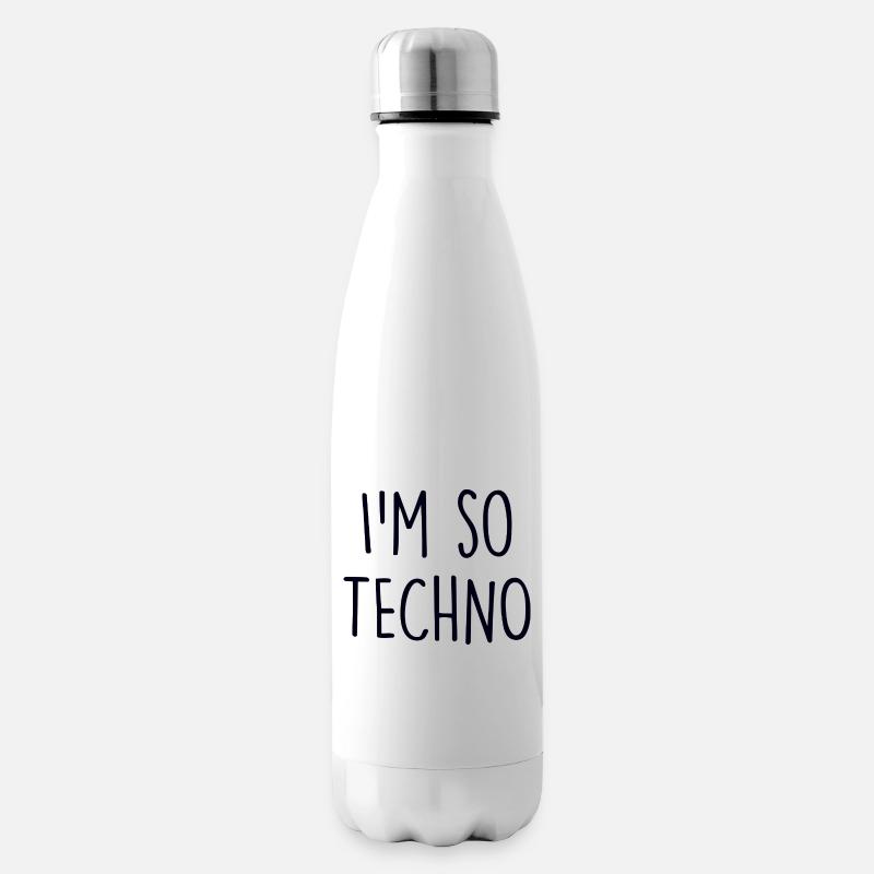 Techno lover - Isolierflasche - Weiß