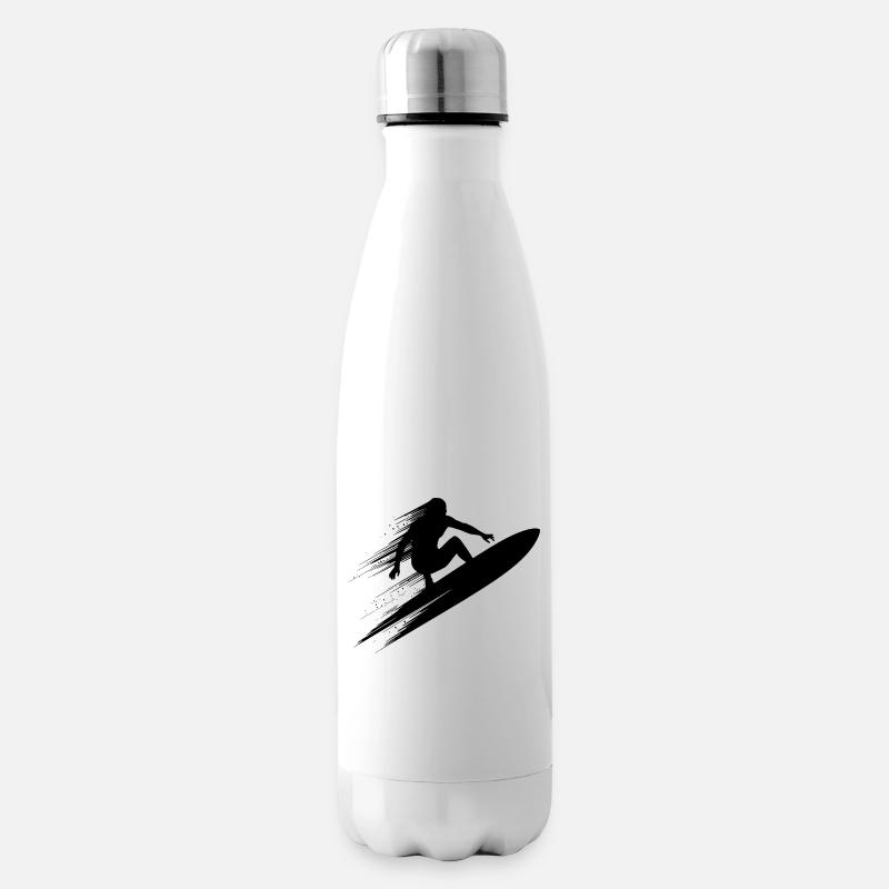 Surfen Kunst Surfer Illustration - Isolierflasche - Weiß