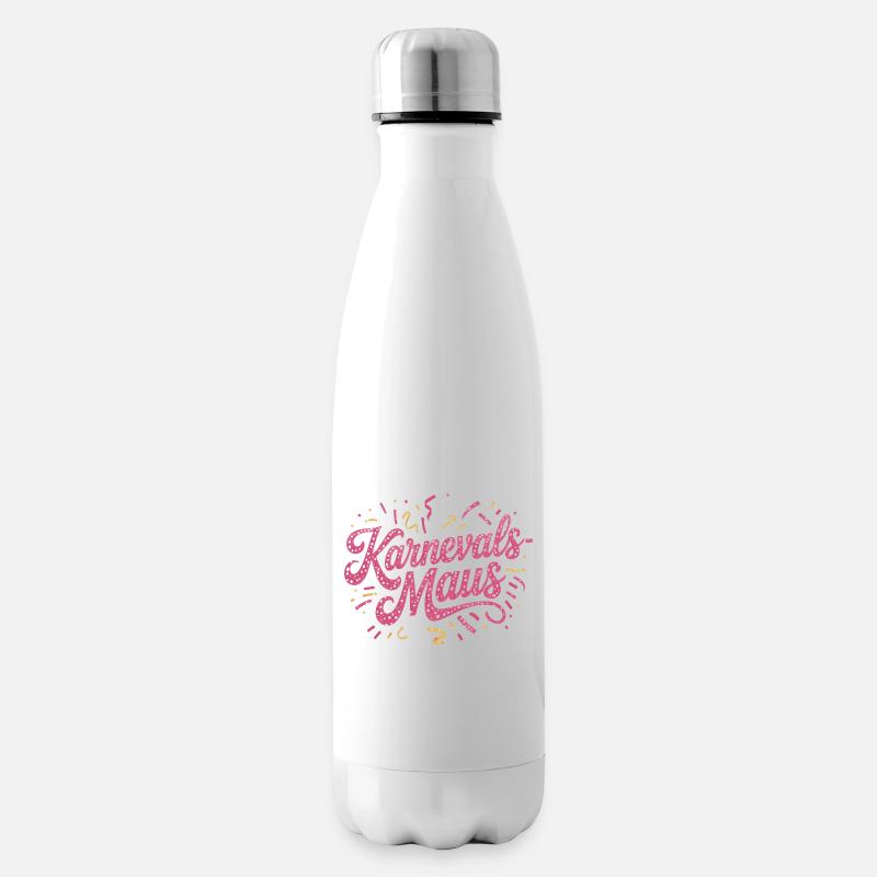 Karnevalsmaus Karneval Köln Kölner Karnevals Maus - Isolierflasche - Weiß