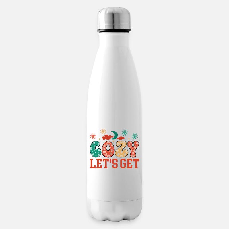 Cozy Weihnachten - Isolierflasche - Weiß