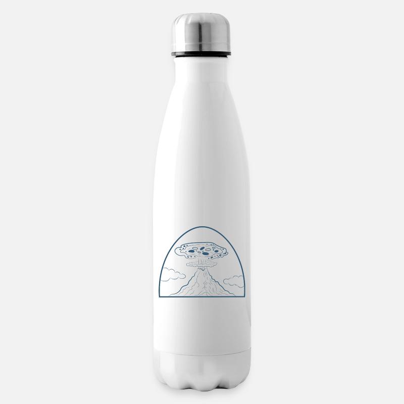 Pizza Vulcano - Isolierflasche - Weiß