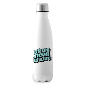Tout ce dont tu as besoin, c’est d’aimer Retro - Bouteille isotherme - blanc - Droite