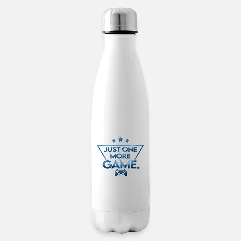 Just_one_more_game_ _gameplayer - Insulated Water Bottle - white