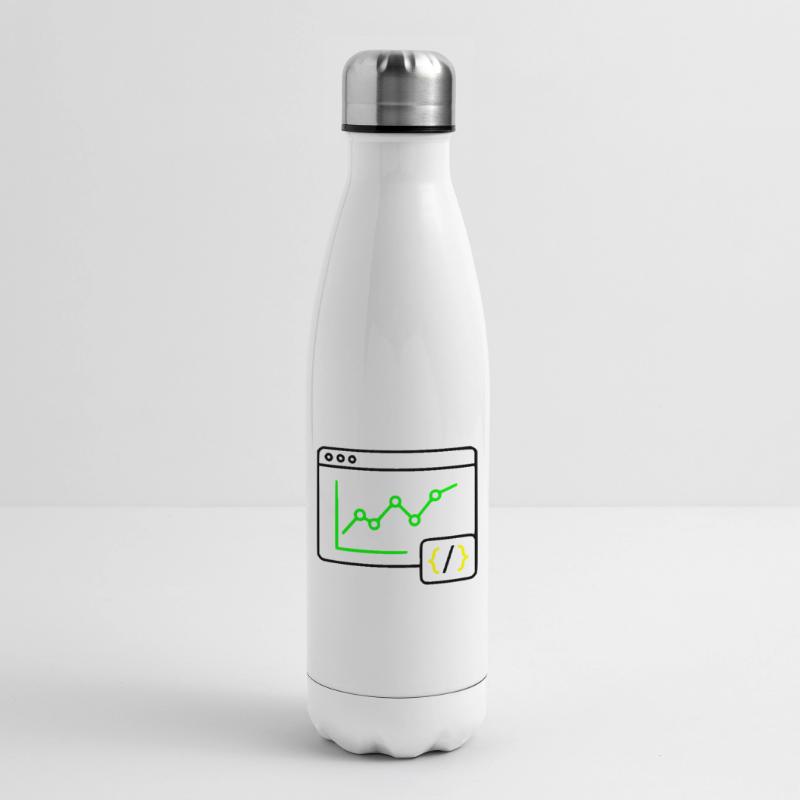 Web Analyse Chart Coding Browser Vektor Isolierflasche