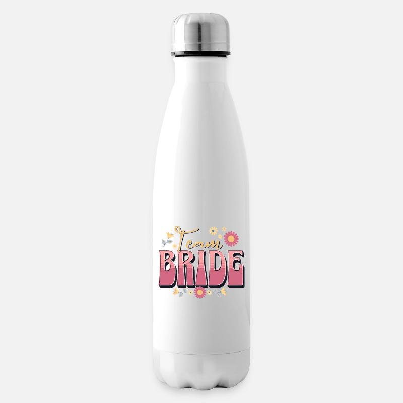 Team Bride - Isolierflasche - Weiß