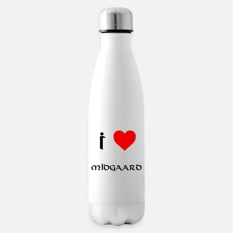 Ich liebe Midgaard - Isolierflasche - Weiß