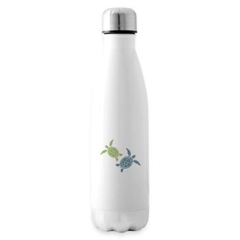 Sea Turtle Duo Ocean Beach Hawaii Marine Life Vibe - Isolierflasche - Weiß - Rechts