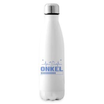 Ich werde Onkel 2027 – Werdender Onkel - Isolierflasche - Weiß - Rechts