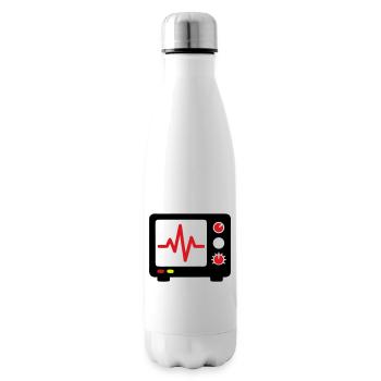 ECG Monitor Heartbeat Medicine - Insulated Water Bottle - white - Right