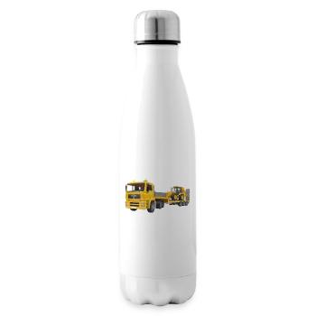 camion de transport chantier - Bouteille isotherme - blanc - Droite