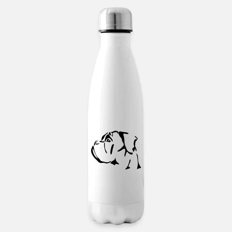 Deutscher Boxer Hunde Hund Wilsigns - Isolierflasche - Weiß
