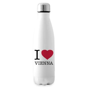 I LOVE VIENNA Wien Austria Österreich - Isolierflasche - Weiß - Rechts