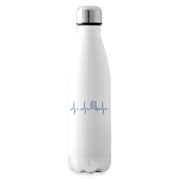 EKG Sternzeichen - Skorpion - Isolierflasche - Weiß - Rechts