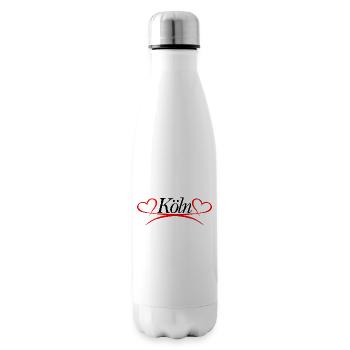 Köln Herz - Isolierflasche - Weiß - Rechts
