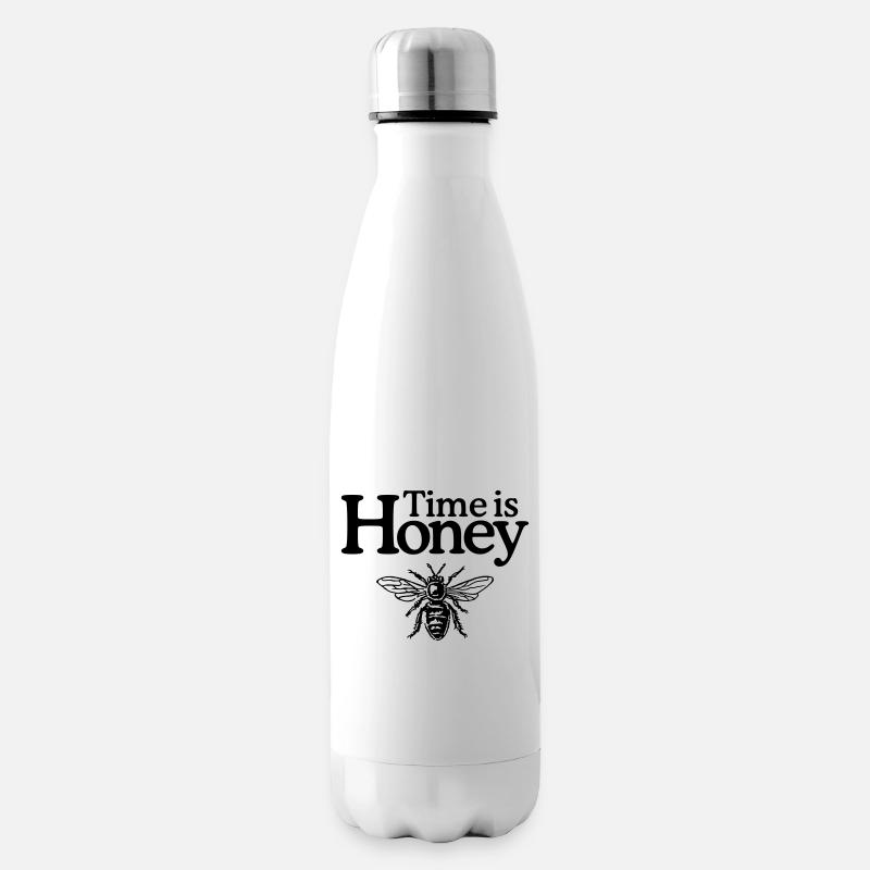 Time is Honey - Insulated Water Bottle - white
