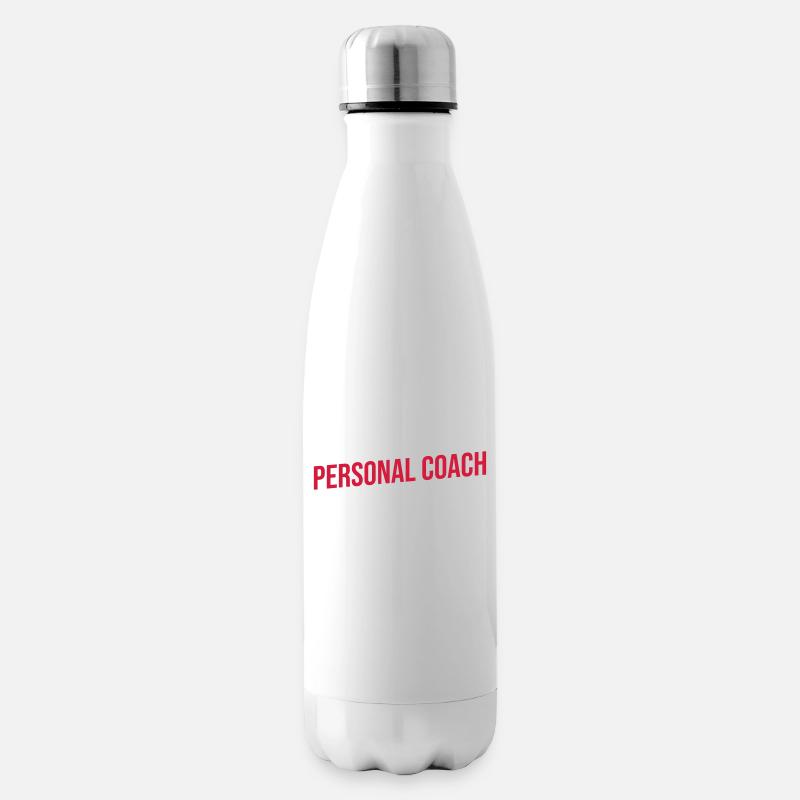 personal coach red - Isolierflasche - Weiß