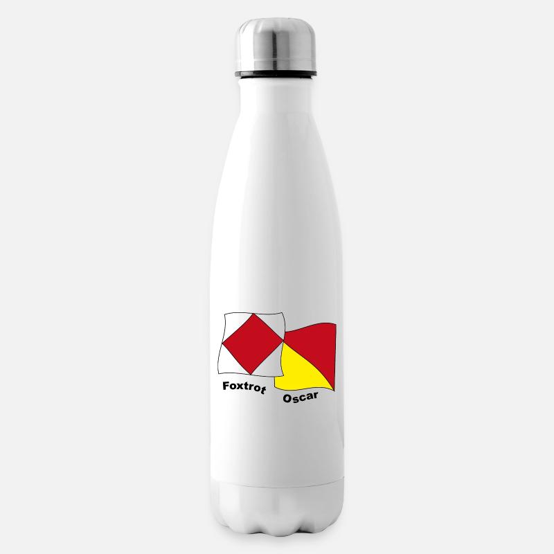 Foxtrott-Oscar - Isolierflasche - Weiß