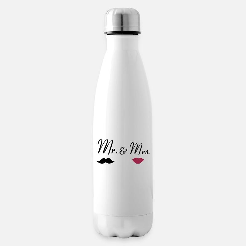 mr_mrs_2 - Bouteille isotherme - blanc