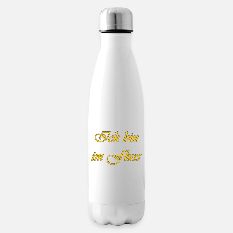 Ich bin im Fluss - Isolierflasche - Weiß
