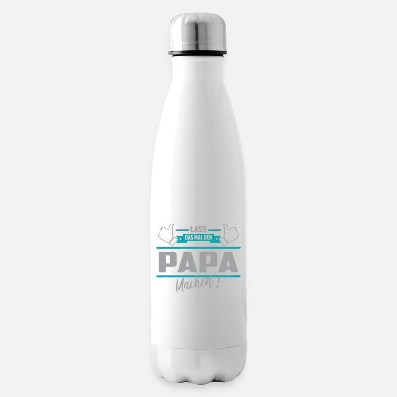 Lass das mal den Papa machen - Isolierflasche - Weiß