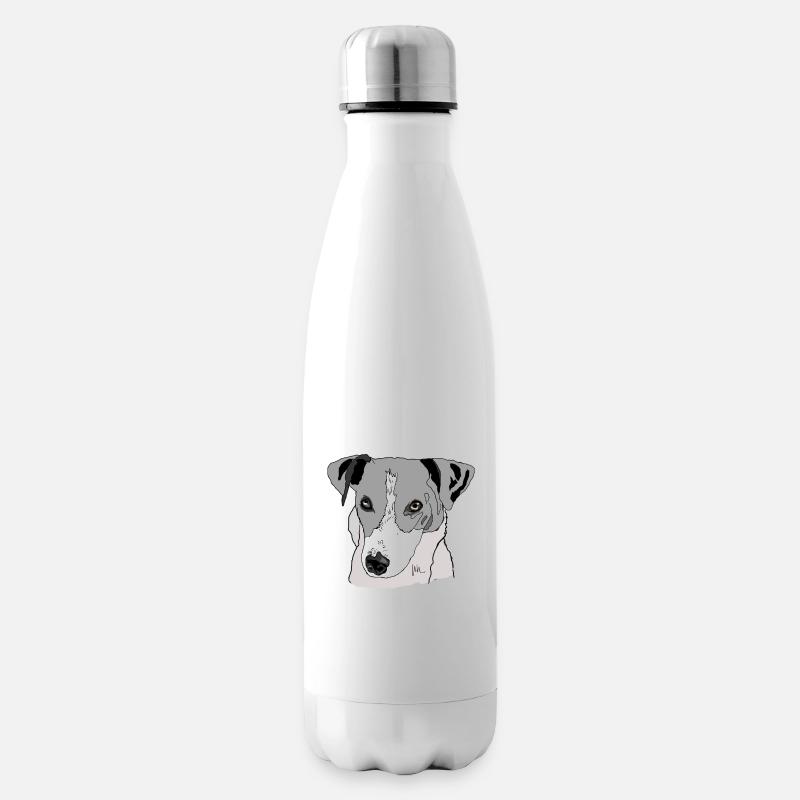 Jack Russel Terrier - Isolierflasche - Weiß