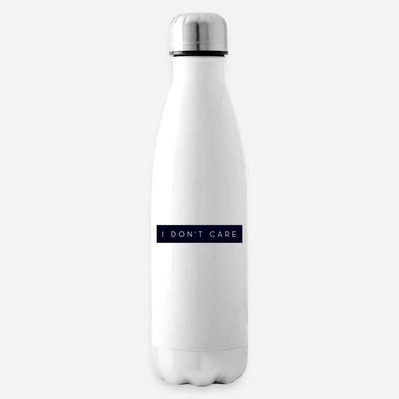 I Don't Care - Isolierflasche - Weiß