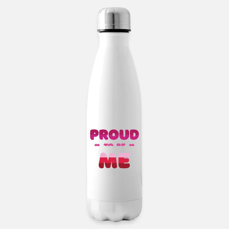 Lesbischer Stolz, ich zu sein - Pride Month - Isolierflasche - Weiß